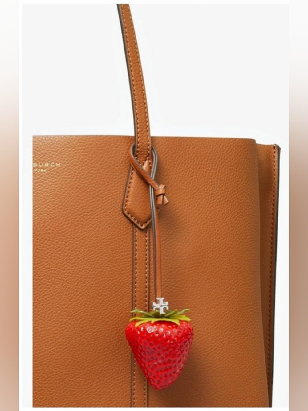 Tory Burch Strawberry Leather Bag Charm Leather Strawberry Bag Charm